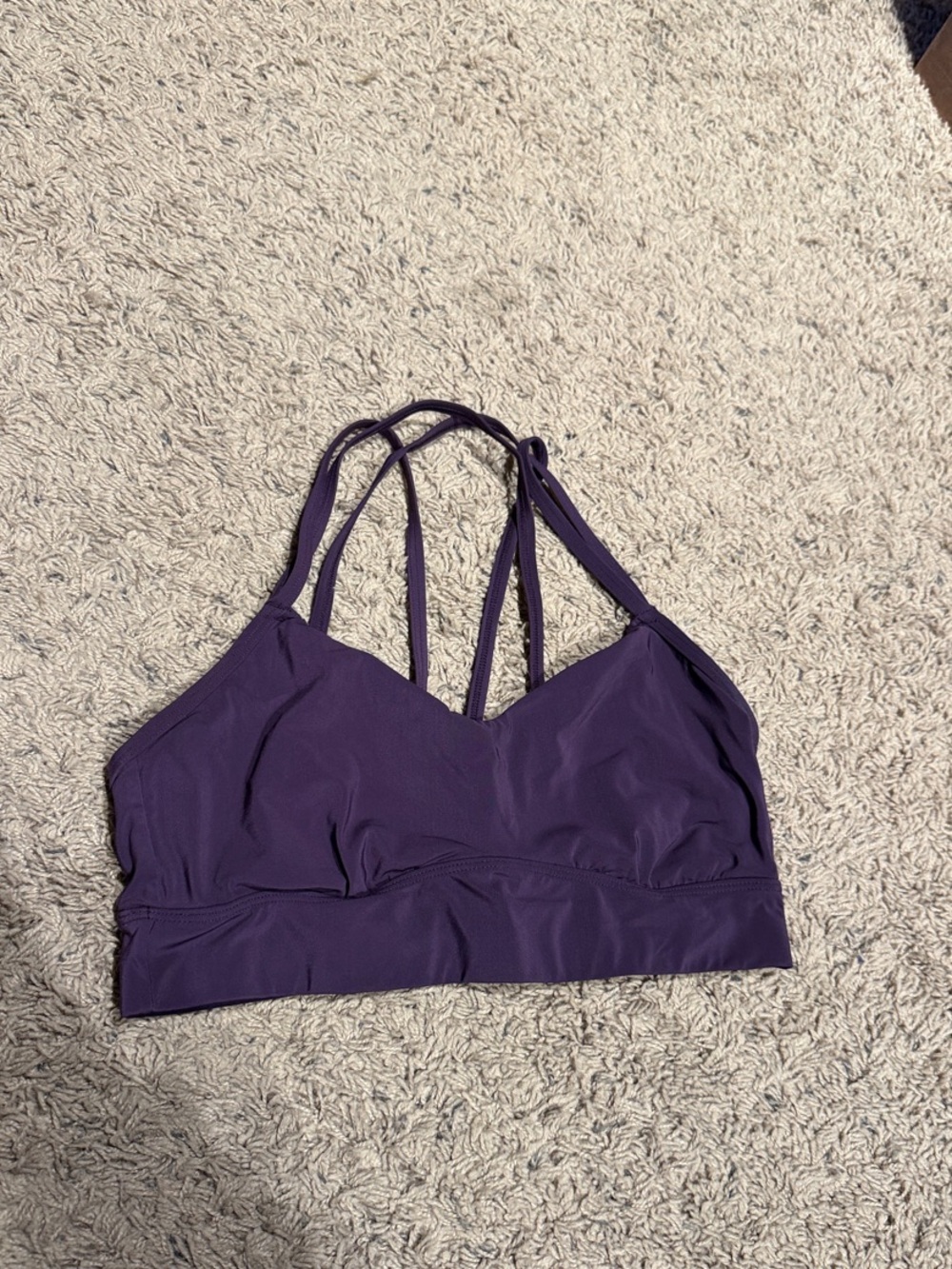 Target Purple Strappy Sports Bralette